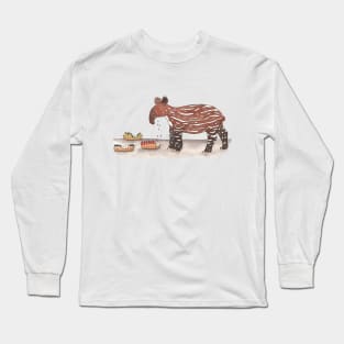 T is for Tapir Long Sleeve T-Shirt